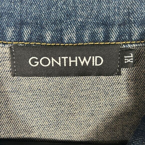 🔥 “RARE” THE JOKER Batman DENIM JEAN JACKET “Trucker Style” - Sz XL - PERFECT - Picture 7 of 11